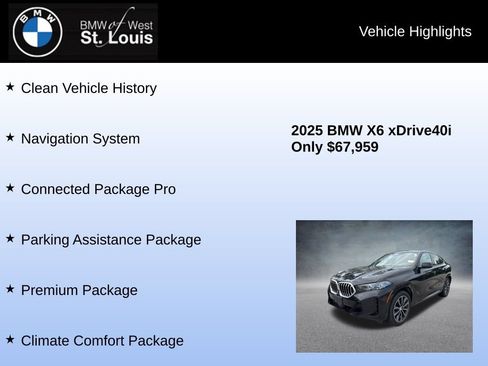Used 2025 BMW X6 xDrive40i AWD/4WD image 8