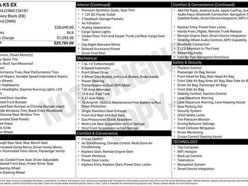 Certified 2022 Kia K5 EX FWD image 25