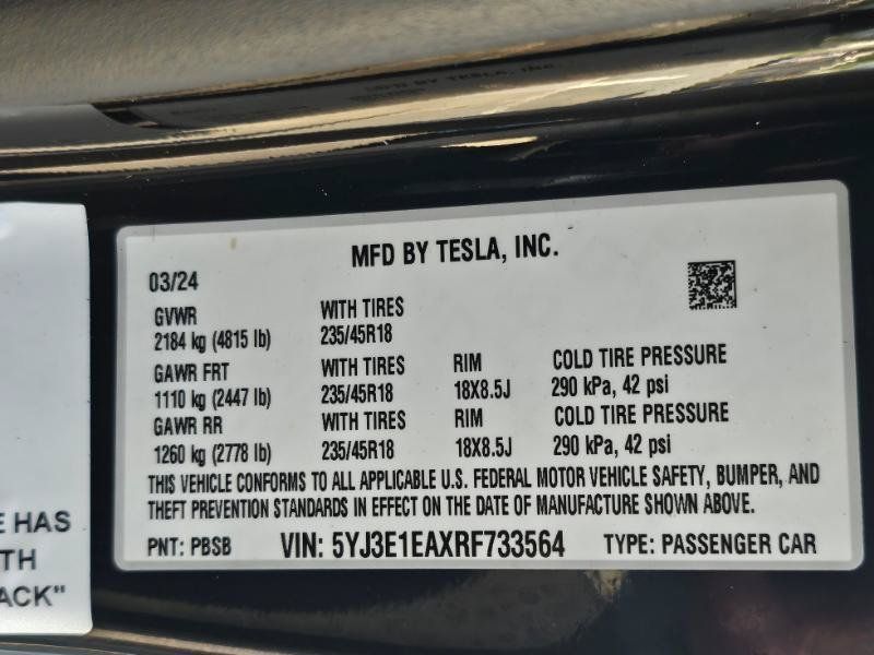 Used 2024 Tesla Model 3 RWD image 36