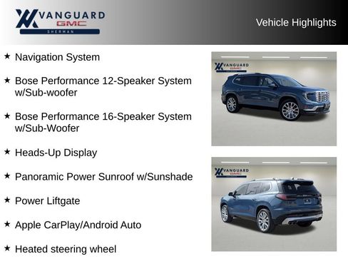 Used 2024 GMC Acadia Denali w/ Super Cruise Package AWD/4WD image 11