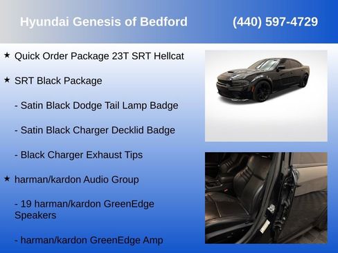 Used 2022 Dodge Charger SRT Hellcat w/ Harman/Kardon Audio Group RWD image 7