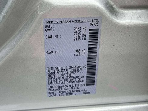 Certified 2025 Nissan Altima 2.5 SV w/ SV Special Edition Package AWD/4WD image 20