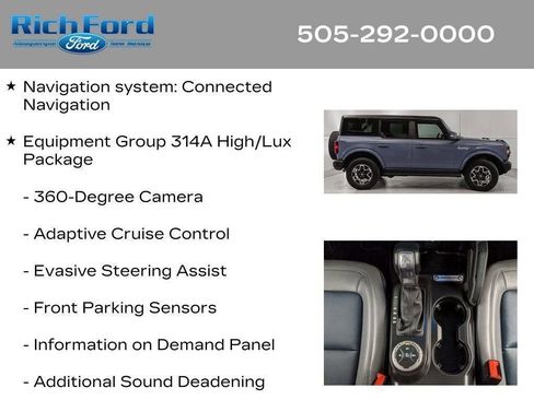 Certified 2024 Ford Bronco Outer Banks AWD/4WD image 52
