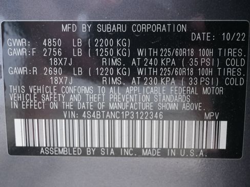 Certified 2023 Subaru Outback Limited AWD/4WD image 37