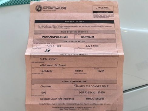 Used 1999 Chevrolet Camaro Z28 image 29