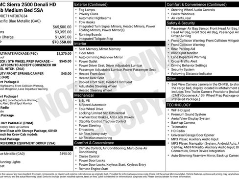 Used 2021 GMC Sierra 2500 Denali w/ Denali Ultimate Package AWD/4WD image 8