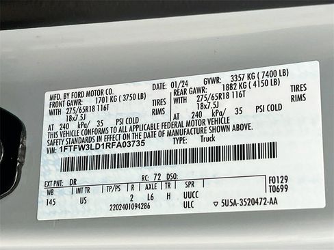 Used 2024 Ford F150 XLT w/ Mobile Office Package image 30