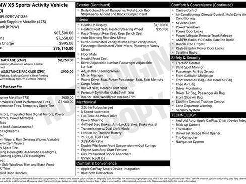 Certified 2024 BMW X5 xDrive40i w/ M Sport Package AWD/4WD image 11