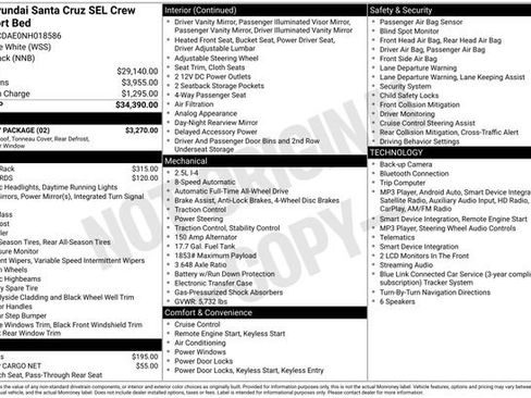 Used 2022 Hyundai Santa Cruz SEL w/ Activity Package AWD/4WD image 5