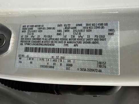 Certified 2022 Ford Escape SE AWD/4WD image 29