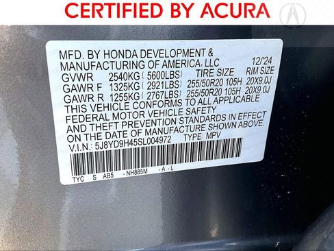 Certified 2025 Acura MDX w/ Technology Package image 42