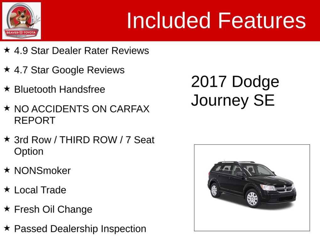 Used 2017 Dodge Journey SE w/ Flexible Seating Group FWD image 4