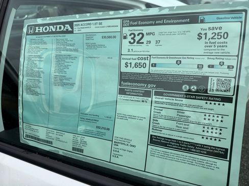 New 2025 Honda Accord SE image 33