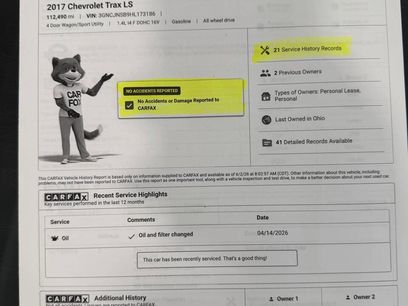 Used 2017 Chevrolet Trax LS