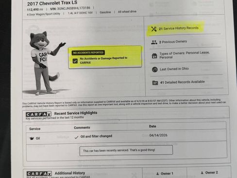 Used 2017 Chevrolet Trax LS AWD/4WD image 1