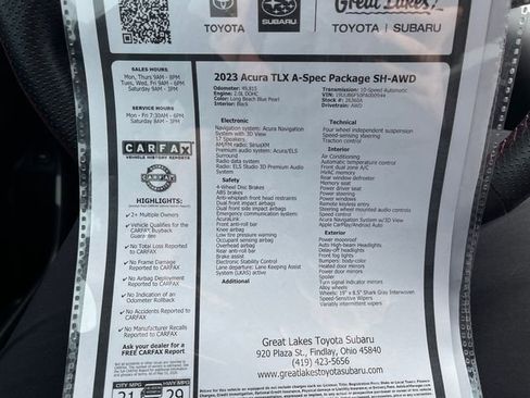 Used 2023 Acura TLX SH-AWD w/ A-SPEC Pkg image 27