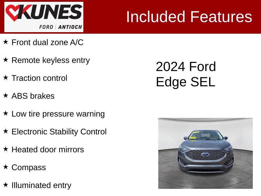 Used 2024 Ford Edge SEL AWD/4WD image 3