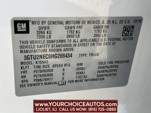 Used 2017 GMC Sierra 1500 SLT w/ SLT Premium Package image 18