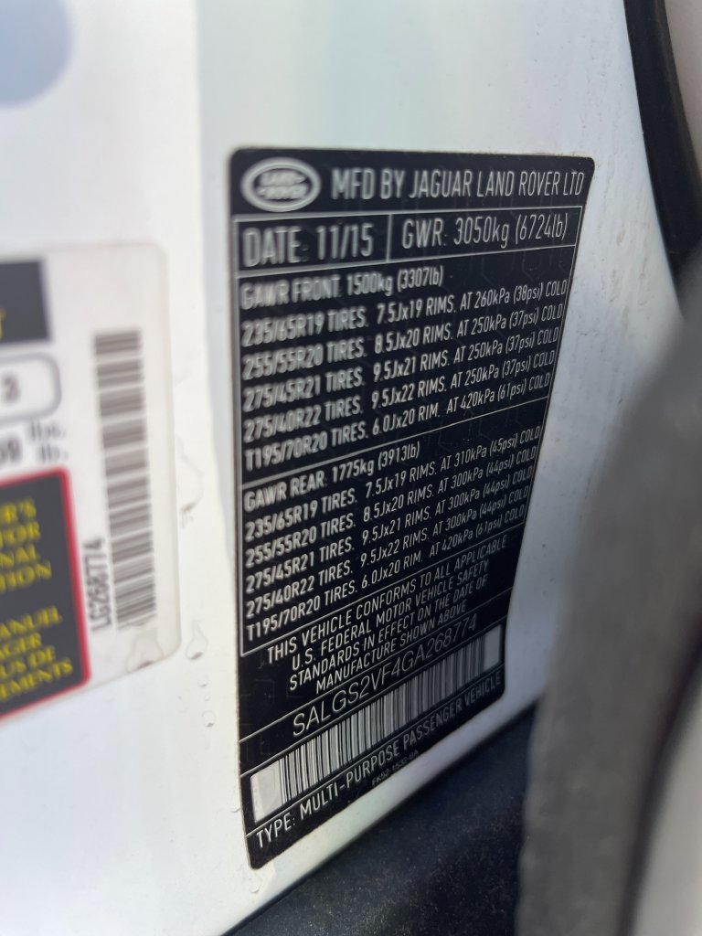 Used 2016 Land Rover Range Rover HSE AWD/4WD image 6