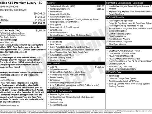 Certified 2022 Cadillac XT5 Premium Luxury w/ Technology Package image 39