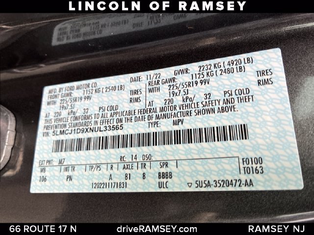 Certified 2022 Lincoln Corsair AWD w/ Premium Package image 30
