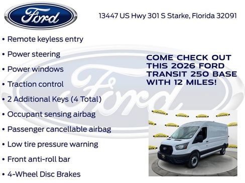 New 2026 Ford Transit 250 148 Medium Roof RWD image 20