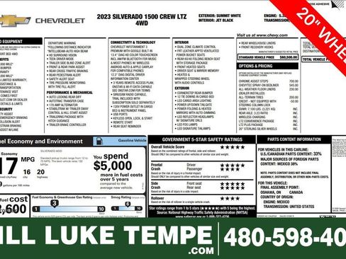 Used 2023 Chevrolet Silverado 1500 LTZ image 1