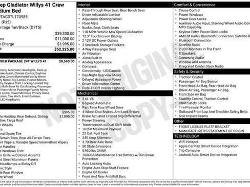 New 2026 Jeep Gladiator Willys AWD/4WD image 31