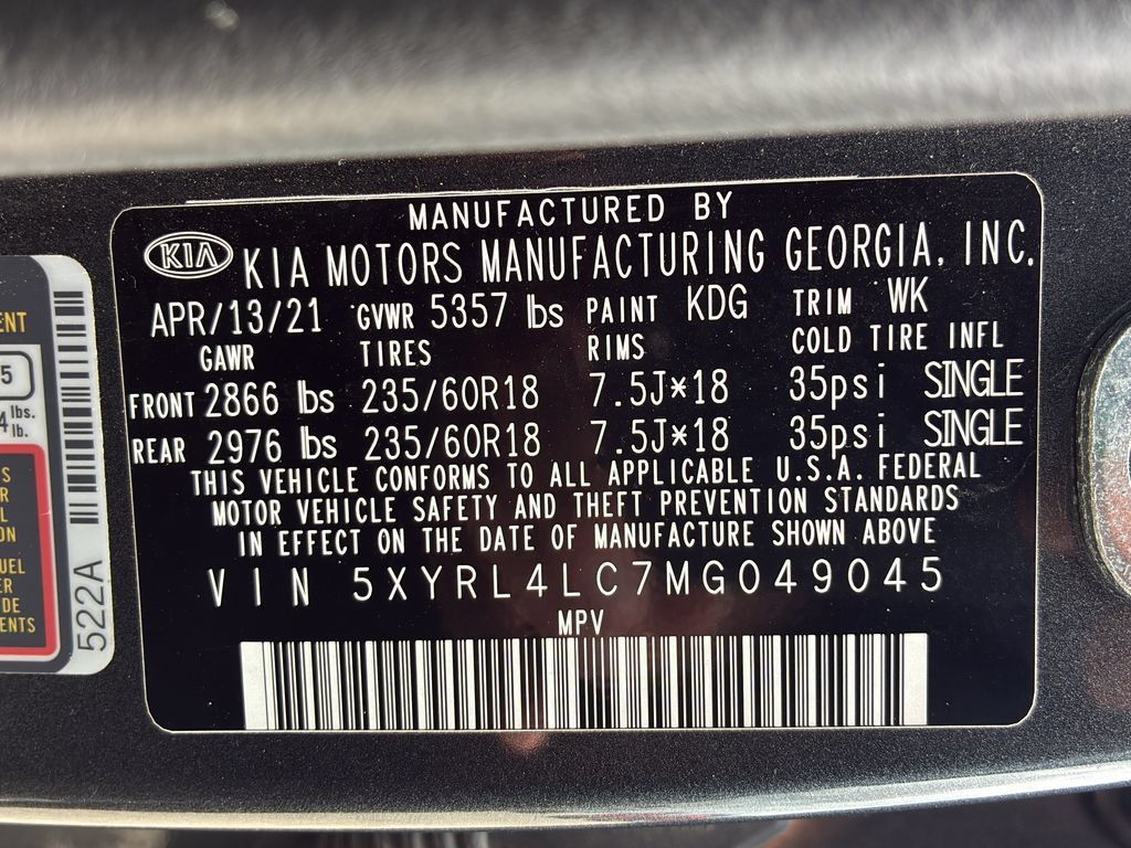 Used 2021 Kia Sorento S FWD image 38