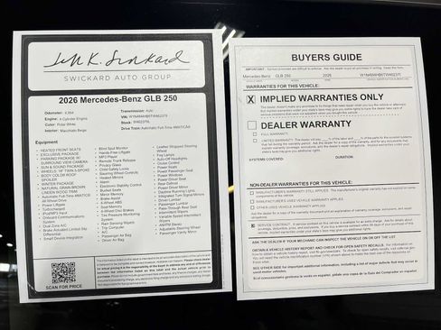 Used 2026 Mercedes-Benz GLB 250 4MATIC image 47