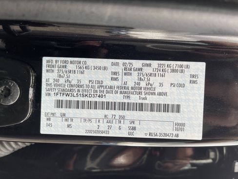 Used 2024 Ford F150 Lariat w/ FX4 Off-Road Package image 11