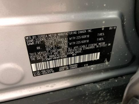Used 2019 Toyota RAV4 Limited w/ Carpet Mat Package AWD/4WD image 32