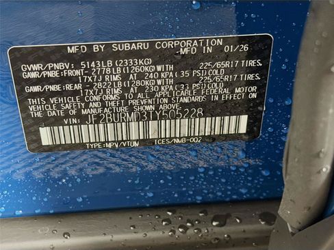New 2026 Subaru Outback Wilderness AWD/4WD image 32