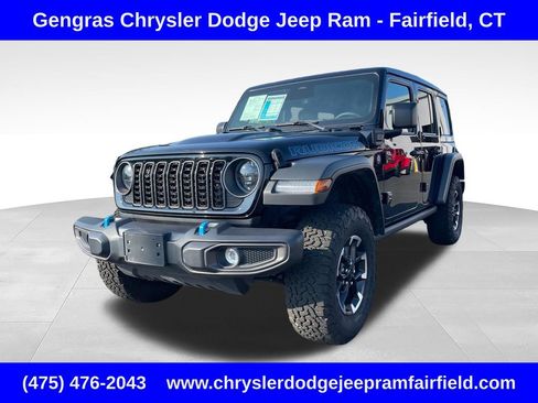 Certified 2025 Jeep Wrangler Unlimited Rubicon 4xe w/ Safety Group AWD/4WD image 3
