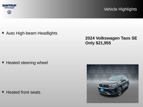 Used 2024 Volkswagen Taos SE AWD/4WD image 16