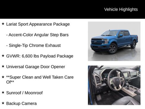 Used 2020 Ford F150 Lariat w/ Equipment Group 502A Luxury image 21