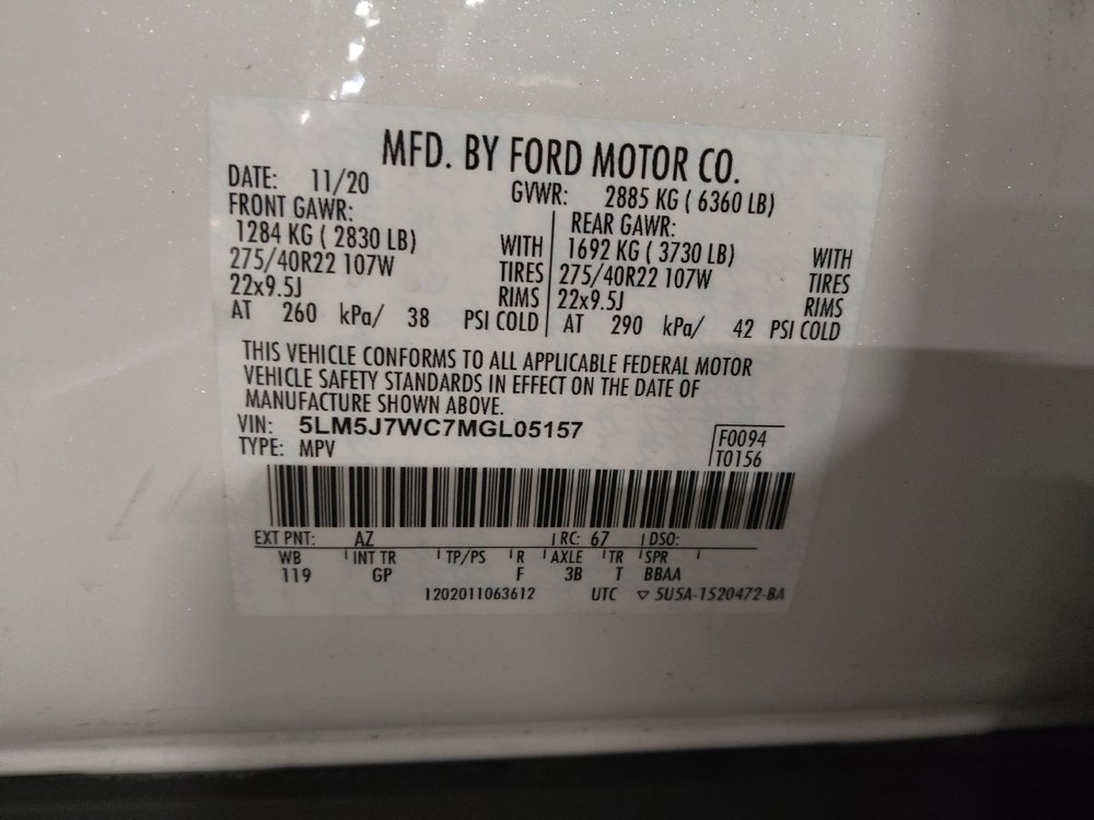 Used 2021 Lincoln Aviator Reserve w/ Equipment Group 201A RWD image 33