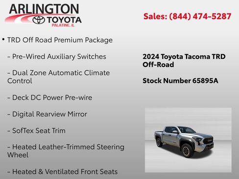 Used 2024 Toyota Tacoma TRD Off-Road w/ TRD Off Road Premium Package AWD/4WD image 4