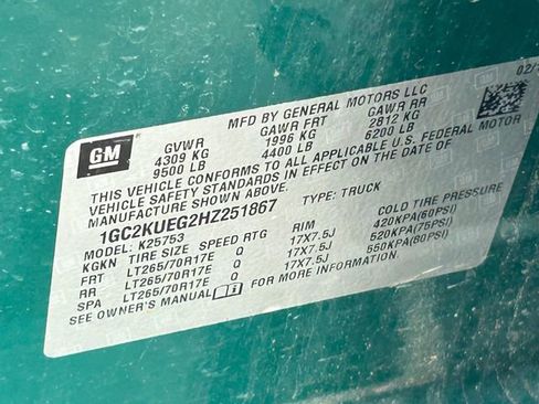 Used 2017 Chevrolet Silverado 2500 W/T AWD/4WD image 14