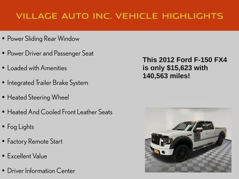 Used 2012 Ford F150 FX4 w/ FX Luxury Pkg AWD/4WD image 14