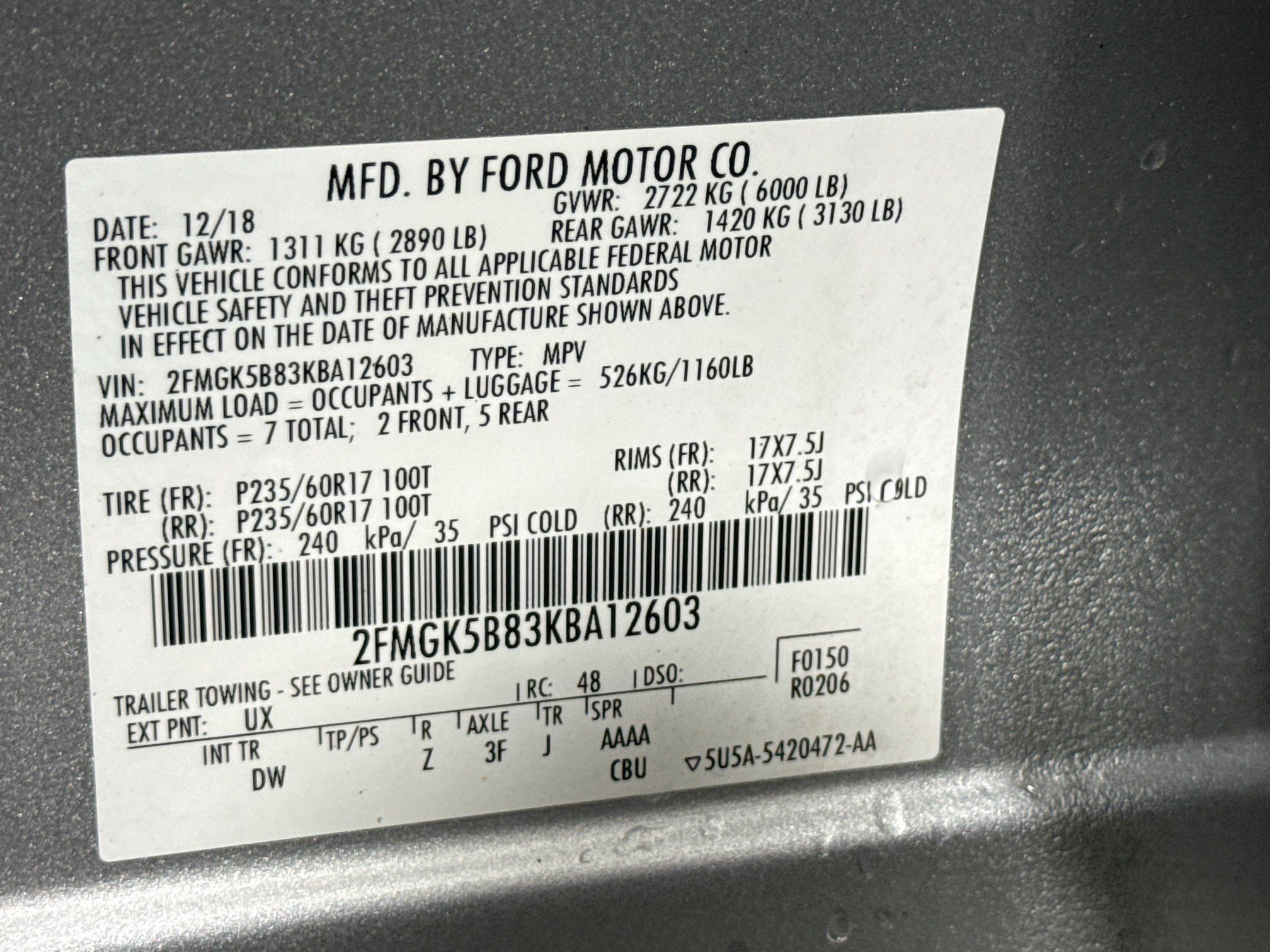 Used 2019 Ford Flex SE FWD image 39