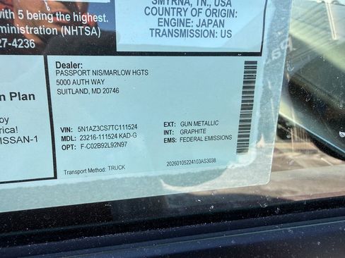 New 2026 Nissan Murano SL image 38