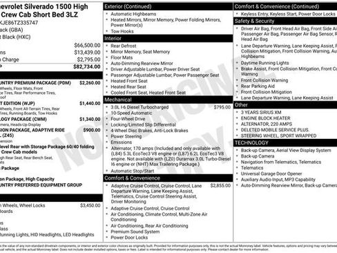 New 2026 Chevrolet Silverado 1500 High Country w/ High Country Premium Package AWD/4WD image 4