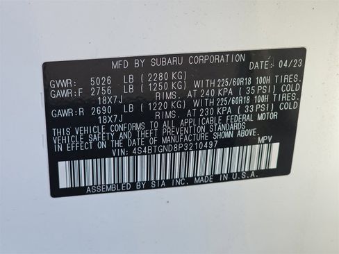 Used 2023 Subaru Outback Limited XT image 13