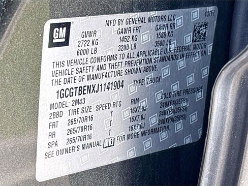 Used 2018 Chevrolet Colorado W/T w/ WT Convenience Package image 30