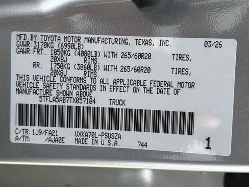 New 2026 Toyota Tundra SR5 image 26