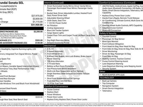 Used 2023 Hyundai Sonata SEL w/ Convenience Package image 4