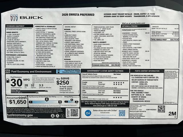 New 2026 Buick Envista Preferred w/ Convenience I Package FWD image 21