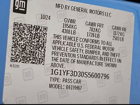 Used 2025 Chevrolet Corvette Z06 w/ Battery Protection Package image 31