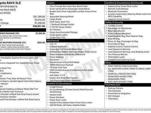 Used 2023 Toyota RAV4 XLE w/ Convenience Package AWD/4WD image 10
